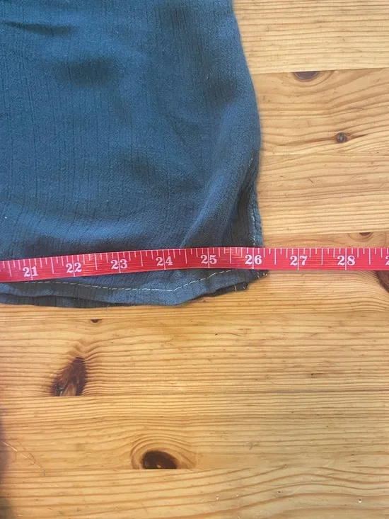 Soho Village Wear Vintage Embroidered Boho Peasant Blouse Forest Green Size S - Picture 10 of 11